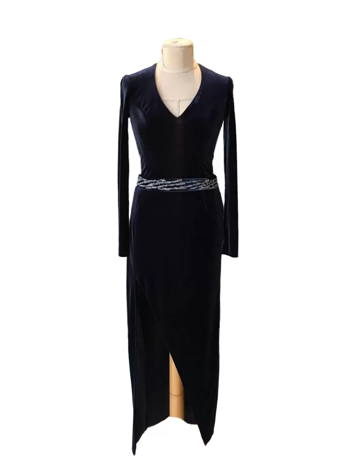 Rochie de seară IRINA ROSS EU 36 | Albastru, Midi, Poliester