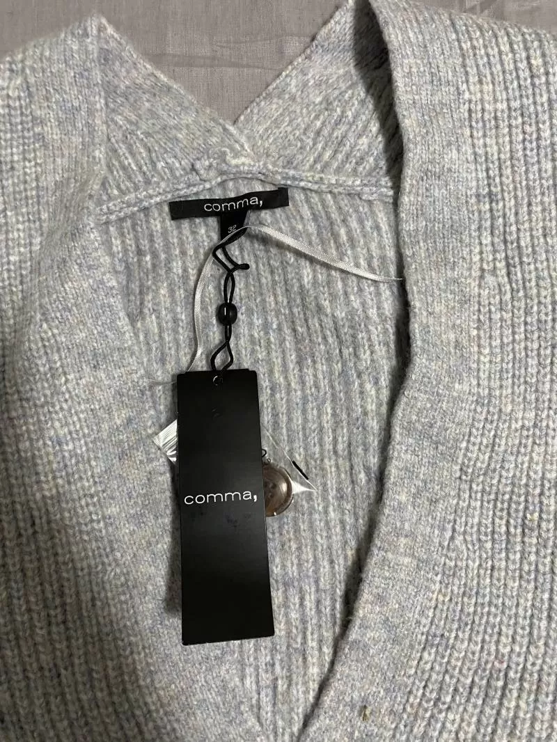 Pulover Comma XXS | Gri, Normal, Regular fit, Poliester - Image 7