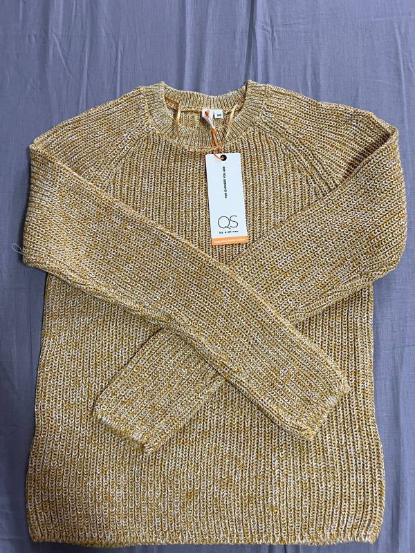 Pulover S.Oliver XS | Auriu, Normal, Regular fit, Bumbac - Image 4