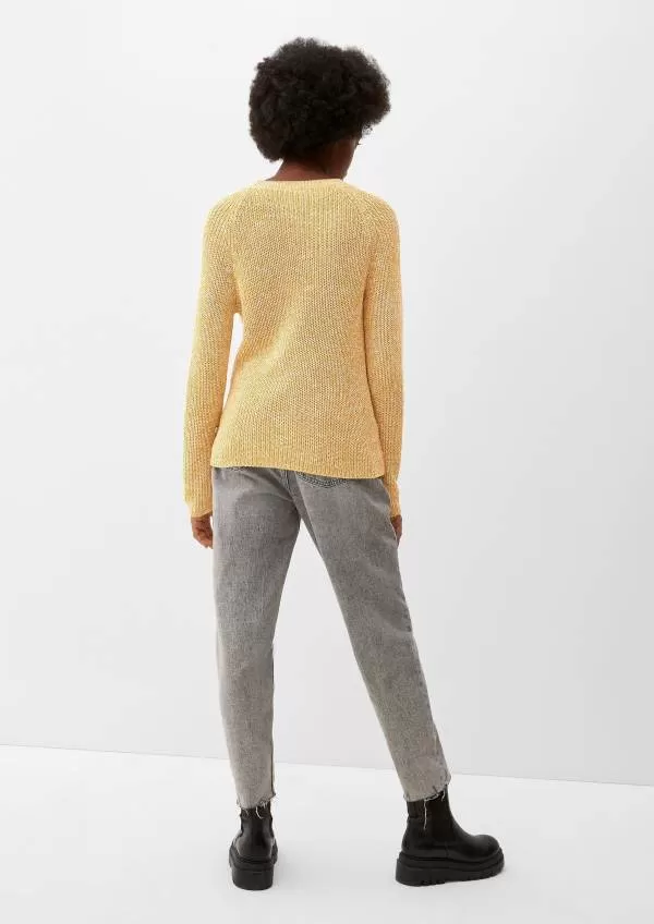 Pulover S.Oliver XS | Auriu, Normal, Regular fit, Bumbac - Image 2