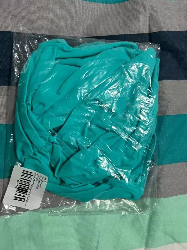 Costum de baie întreg ASOS XS | Turcoaz, Petite, Drapat, Poliester - Image 6