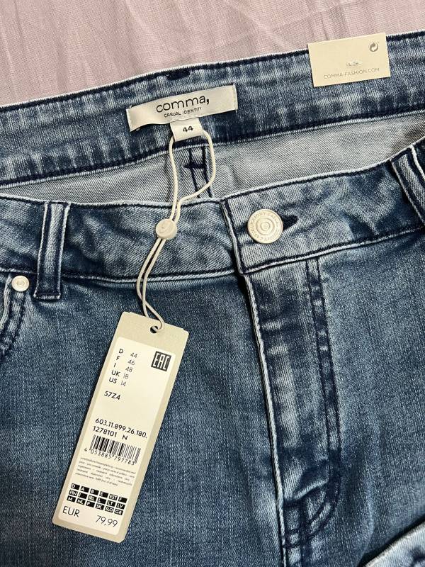 Blugi Comma EU 44 | Albastru, Lungi, Denim - Image 6