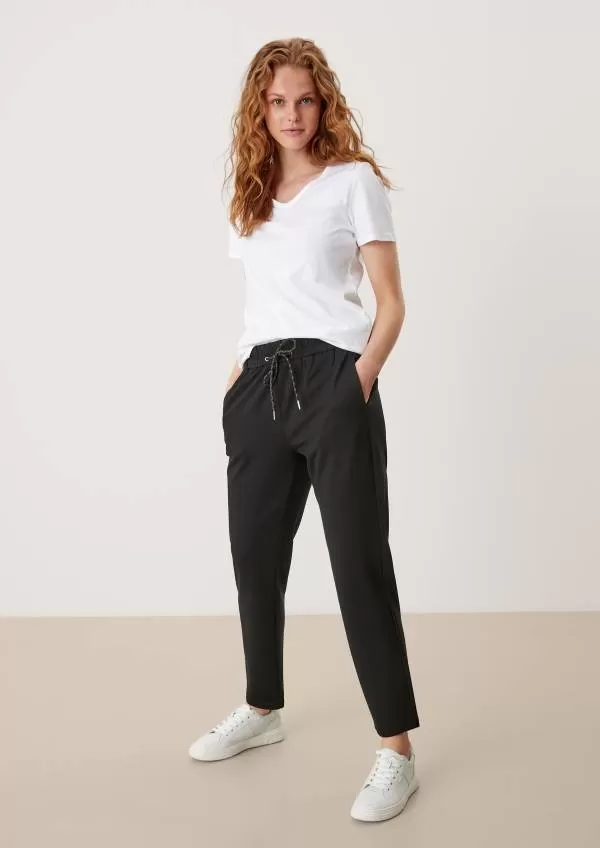 Pantaloni S.Oliver XS | Negru, Lungi, Poliester - Image 3
