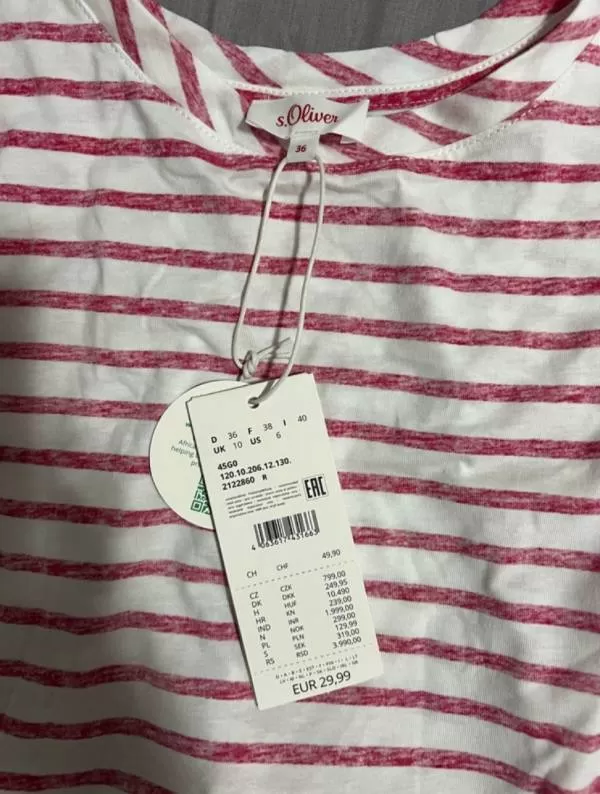 Bluză S.Oliver EU 36 | Multicolor, Normal, Poliester - Image 8