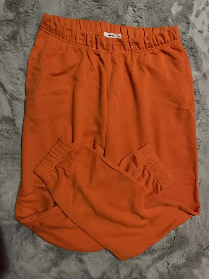 Pantaloni Sinsay L | Portocaliu, Lungi, Bumbac - Image 5