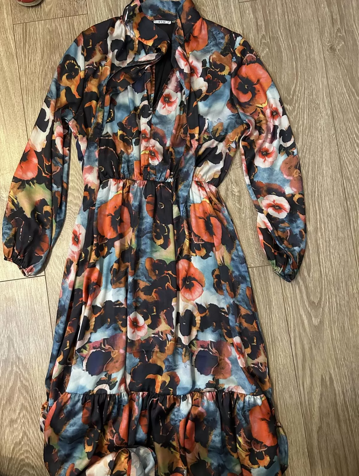 Rochie de seară ETIC EU 36 | Caramel, Midi, Poliester - Image 8