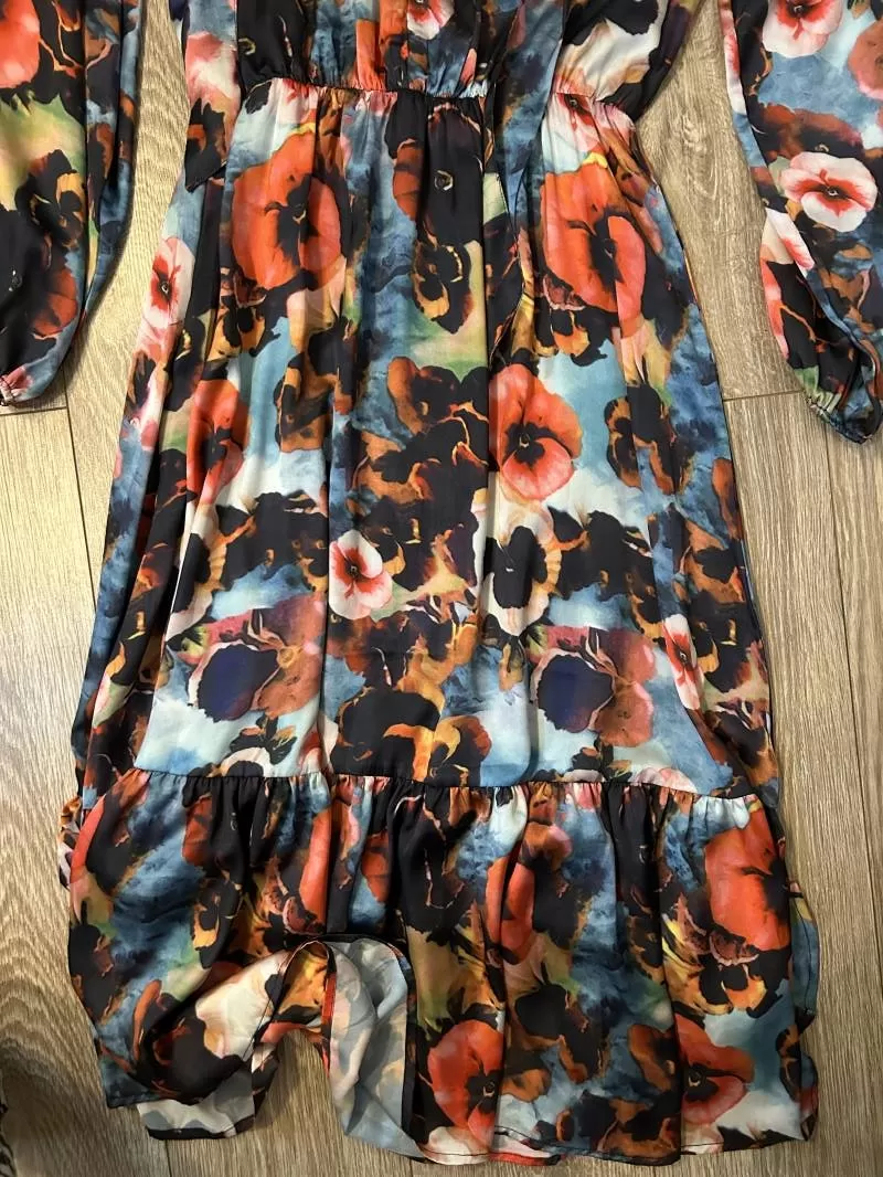 Rochie de seară ETIC EU 36 | Caramel, Midi, Poliester - Image 3