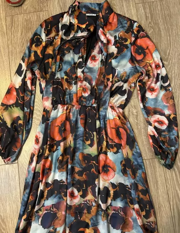 Rochie de seară ETIC EU 36 | Caramel, Midi, Poliester - Image 2