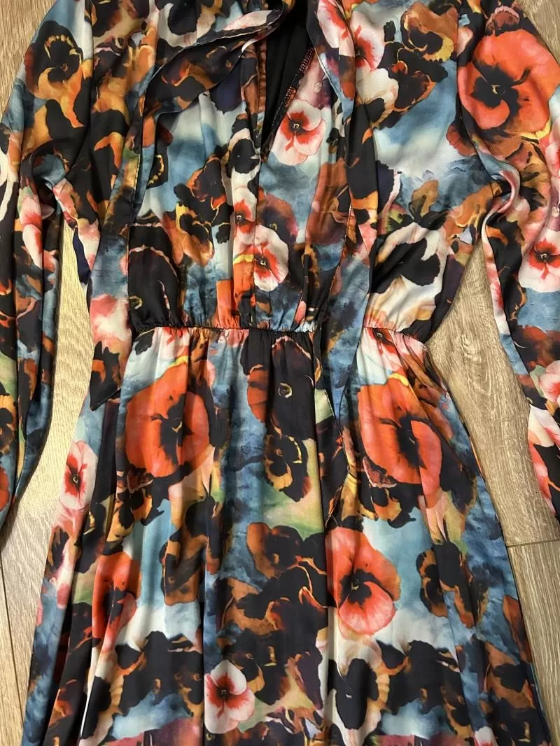 Rochie de seară ETIC EU 36 | Caramel, Midi, Poliester - Image 4