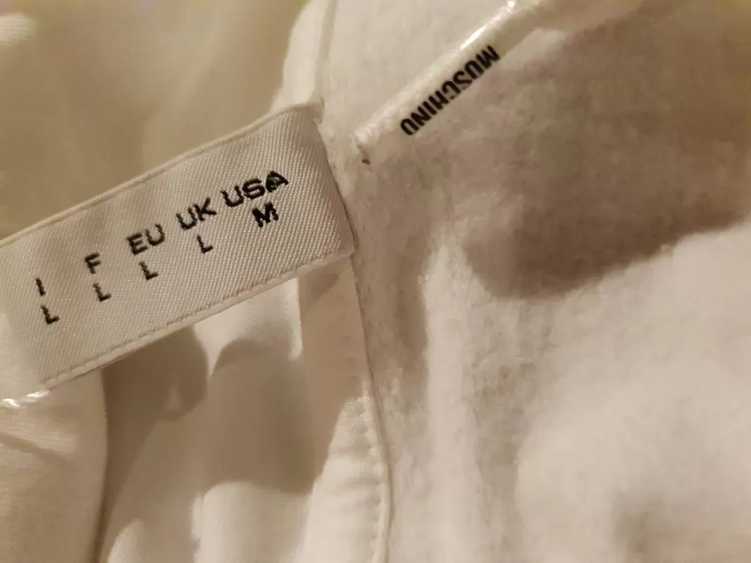 Bluză Moschino L | Alb, Normal, Bumbac - Image 5