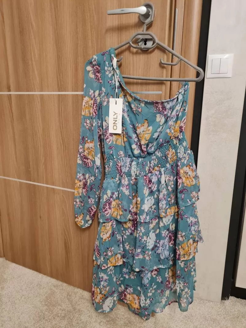 Rochie casual Only M | Turcoaz, Midi, Poliester - Image 5