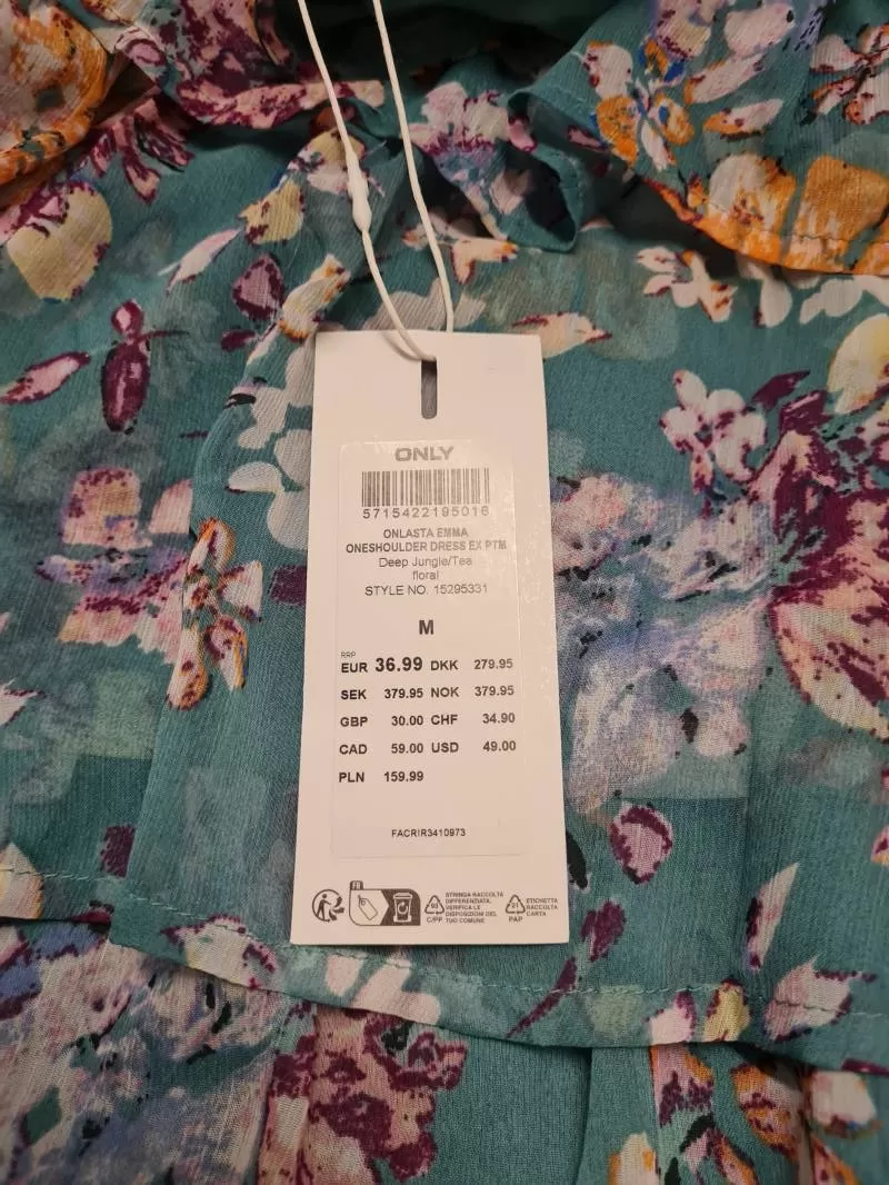 Rochie casual Only M | Turcoaz, Midi, Poliester - Image 8