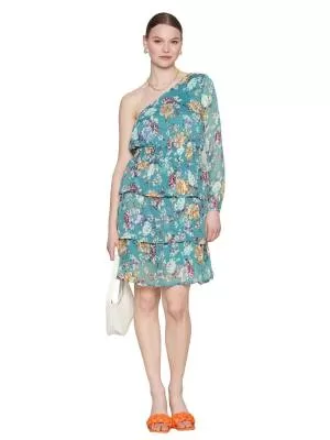 Rochie casual Only M | Turcoaz, Midi, Poliester