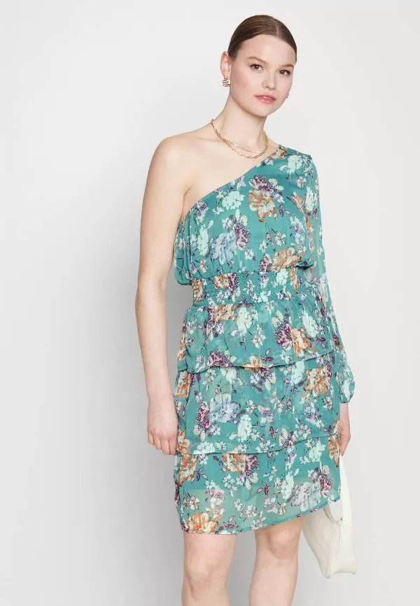 Rochie casual Only M | Turcoaz, Midi, Poliester - Image 2