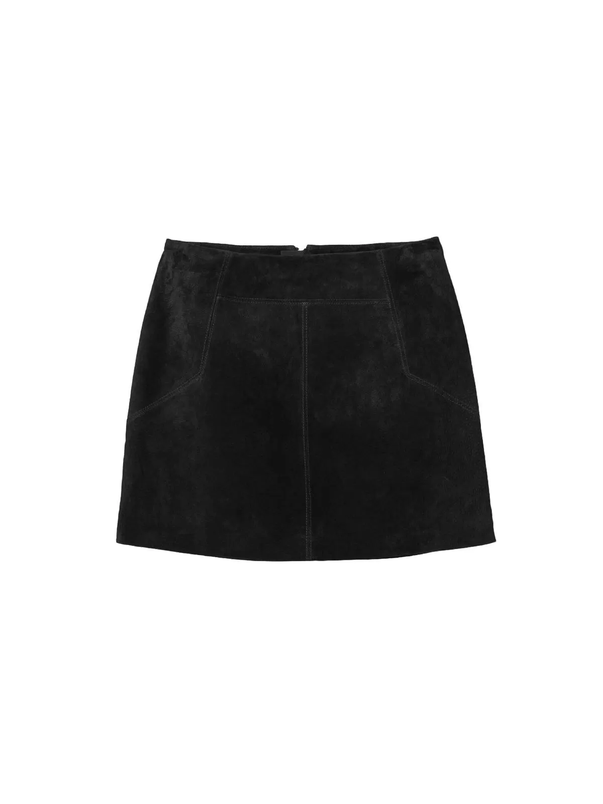Fustă H&M EU 36 | Negru, Mini, Piele naturală