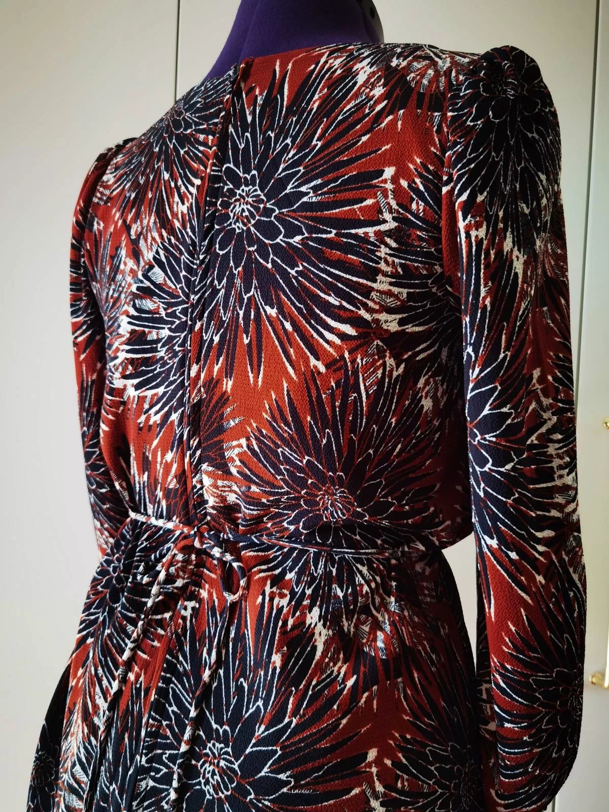 Rochie casual H&M EU 34 | Cărămiziu, Mini, Poliester - Image 8