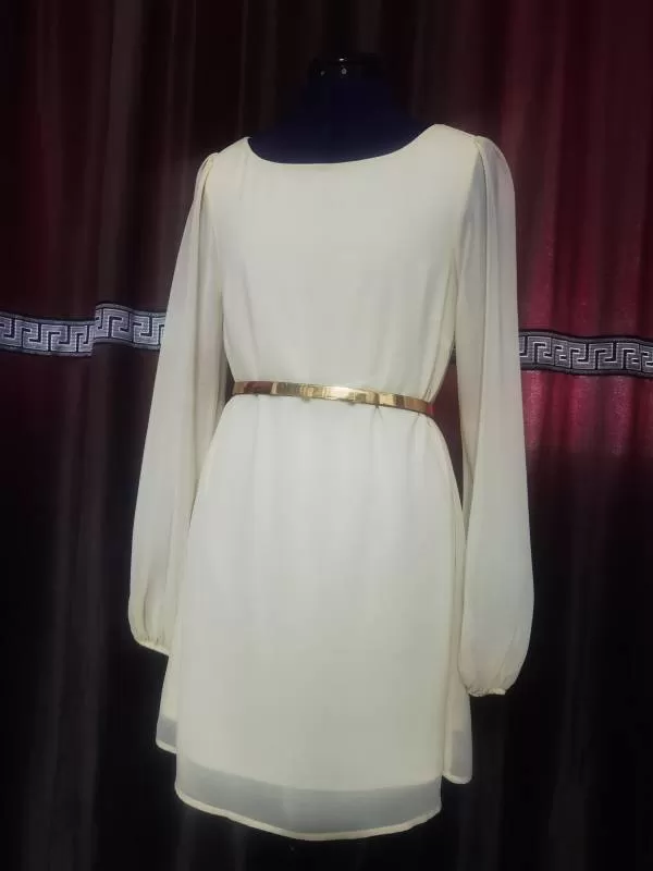 Rochie casual ATMOSPHERE UK 10 | Ivoire, Mini, Poliester - Image 4