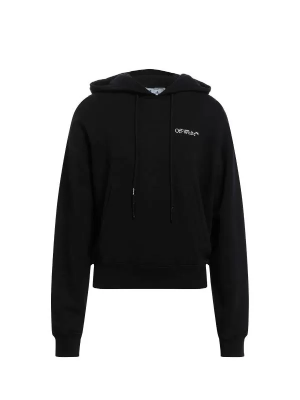 Hanorac Off-White S | Negru, Normal, Bumbac