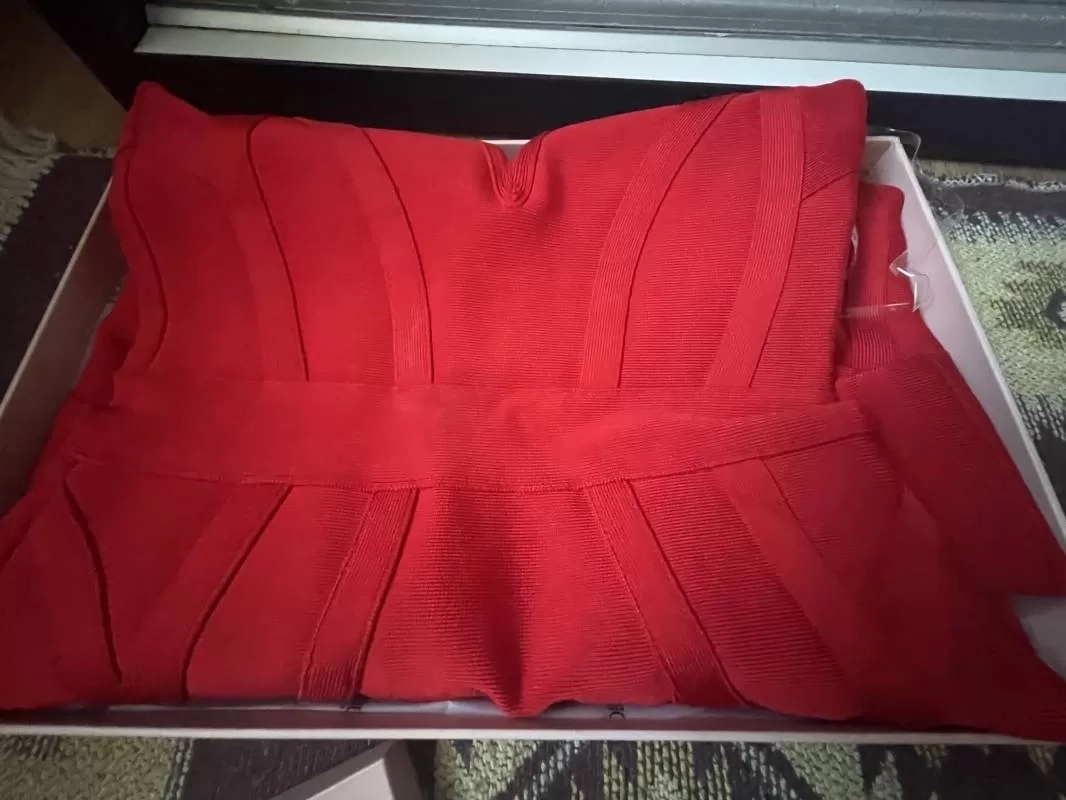 Rochie de seară HOUSE OF CB XS | Roșu, Midi - Image 8