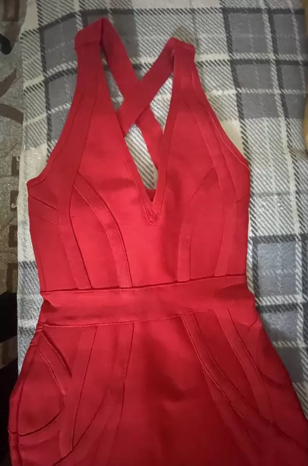Rochie de seară HOUSE OF CB XS | Roșu, Midi - Image 6