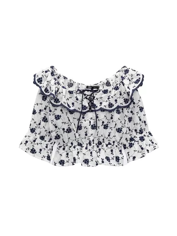 Top Zara XS | Alb, Normal