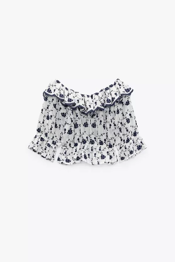 Top Zara XS | Alb, Normal - Image 2