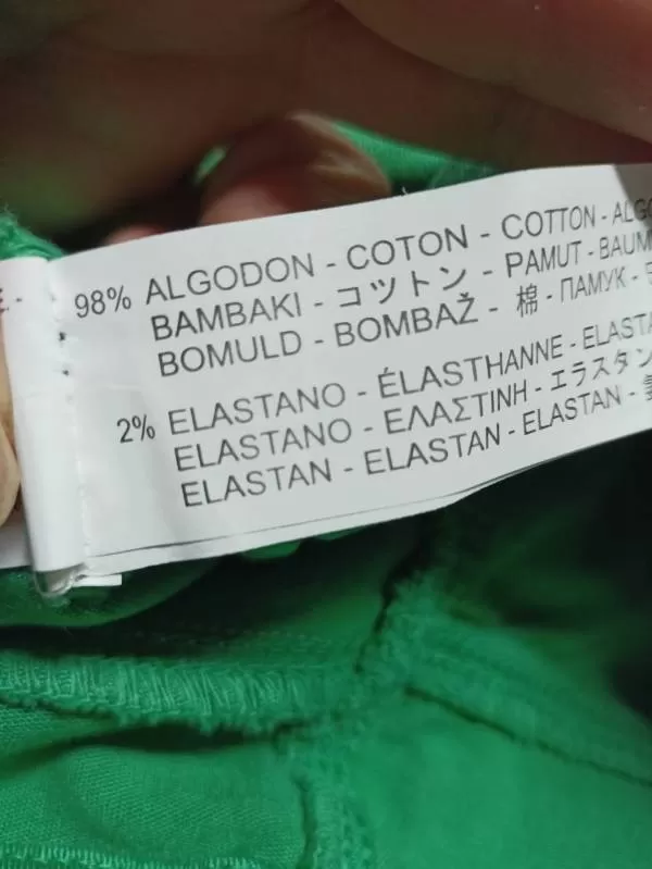 Blugi Stradivarius EU 34 | Verde, Lungi, Bumbac - Image 6