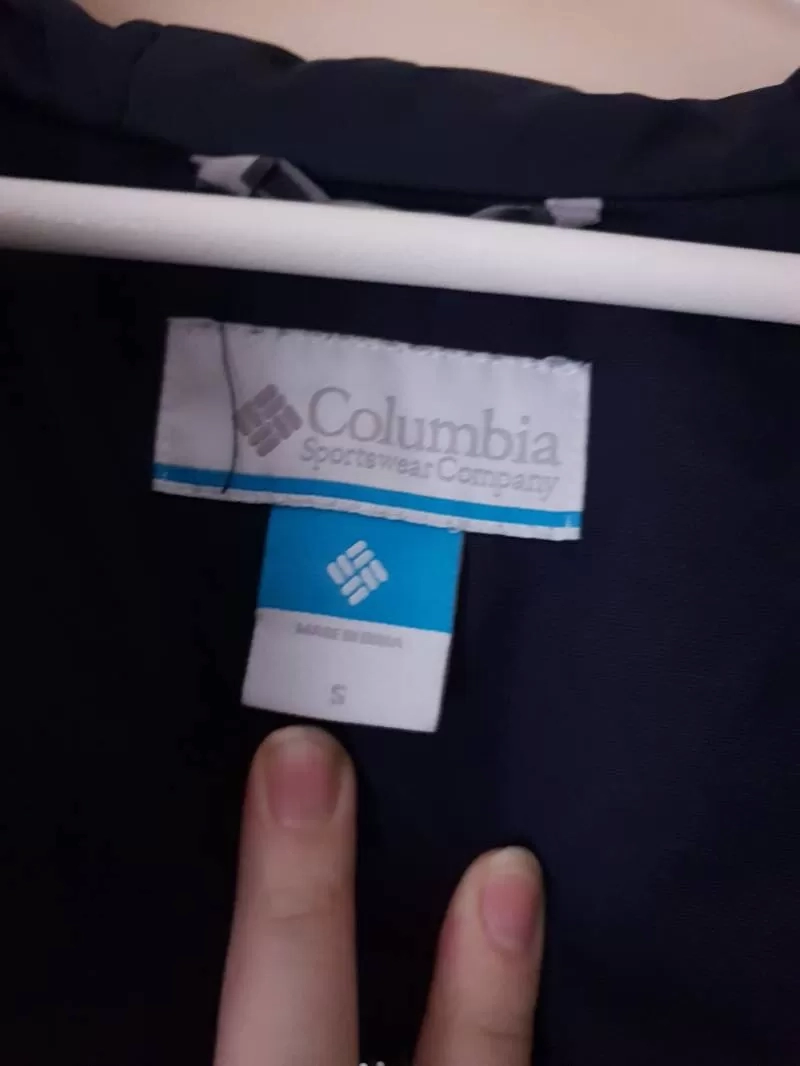 Geacă de iarnă Columbia S | Albastru, Cu glugă, Abstract & Color Block - Image 7