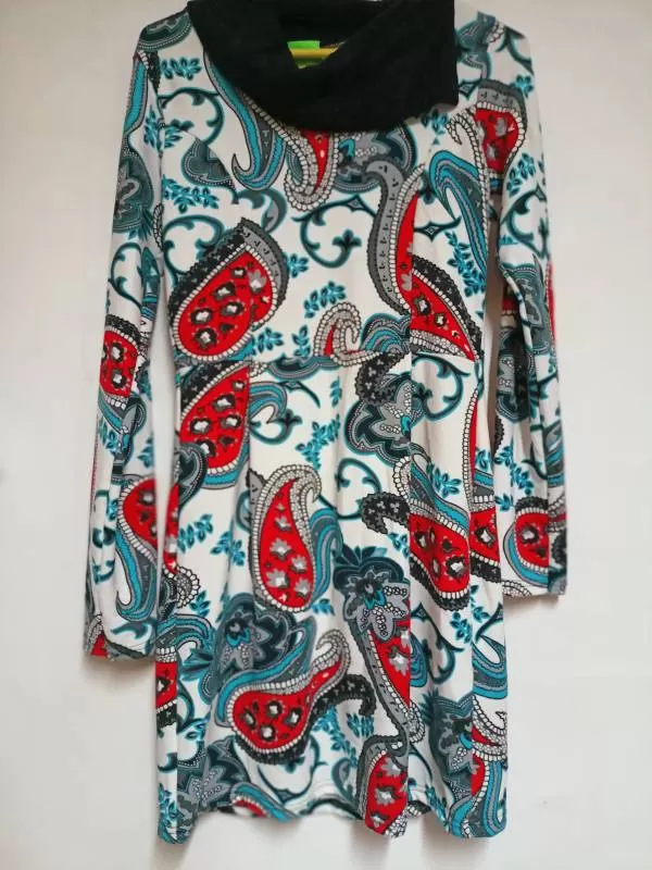 Rochie casual HHG EU 38 | Multicolor, Midi, Poliester - Image 4