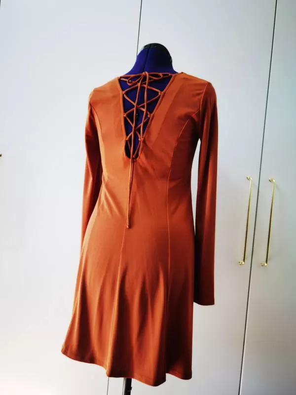 Rochie casual FOREVER 21 M | Cărămiziu, Mini, Poliester - Image 4