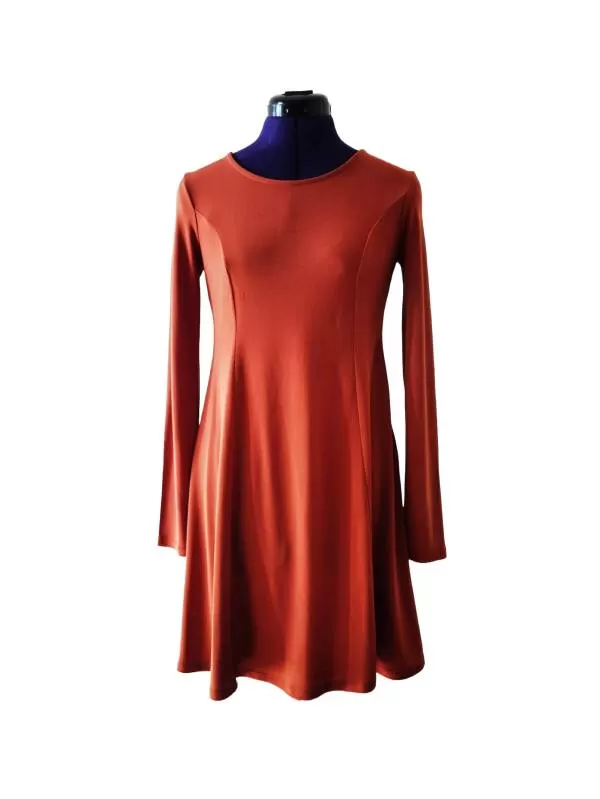 Rochie casual FOREVER 21 M | Cărămiziu, Mini, Poliester