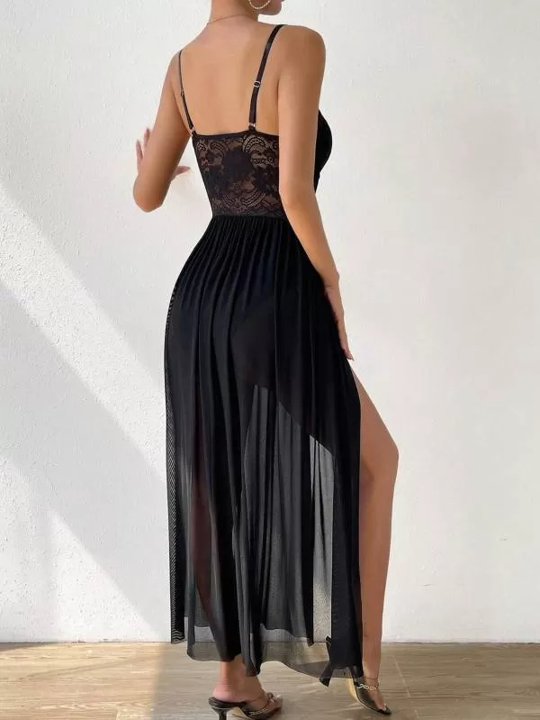 Rochie de seară Shein EU 38 | Negru, Maxi, Poliester - Image 3