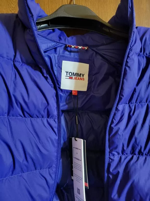 Geacă matlasată Tommy Hilfiger L | Albastru, Fără glugă, Monocrom, Bumbac - Image 5