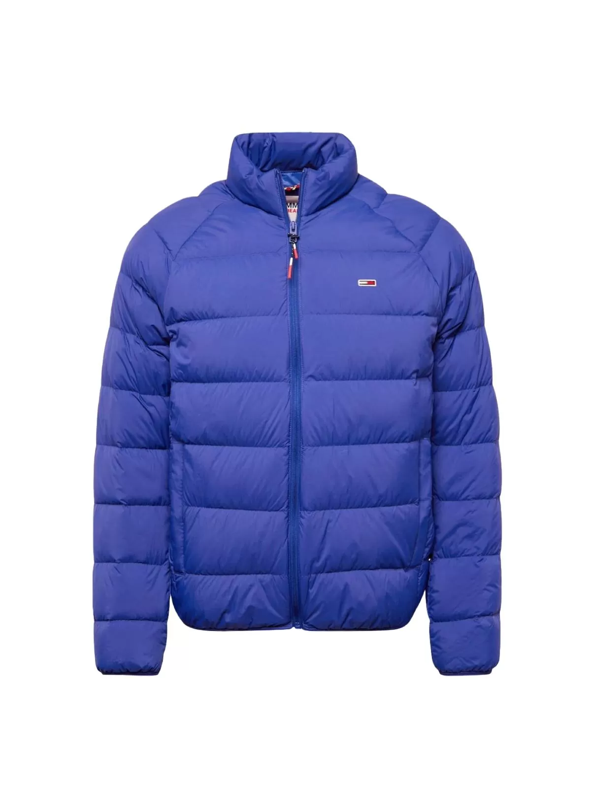 Geacă matlasată Tommy Hilfiger L | Albastru, Fără glugă, Monocrom, Bumbac
