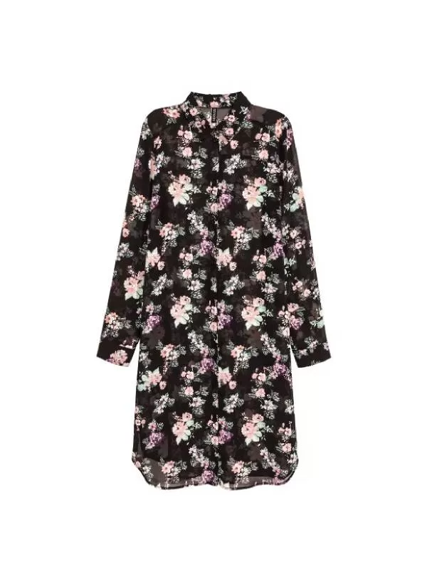 Cămașă H&M EU 42 | Multicolor, Normal, Poliester