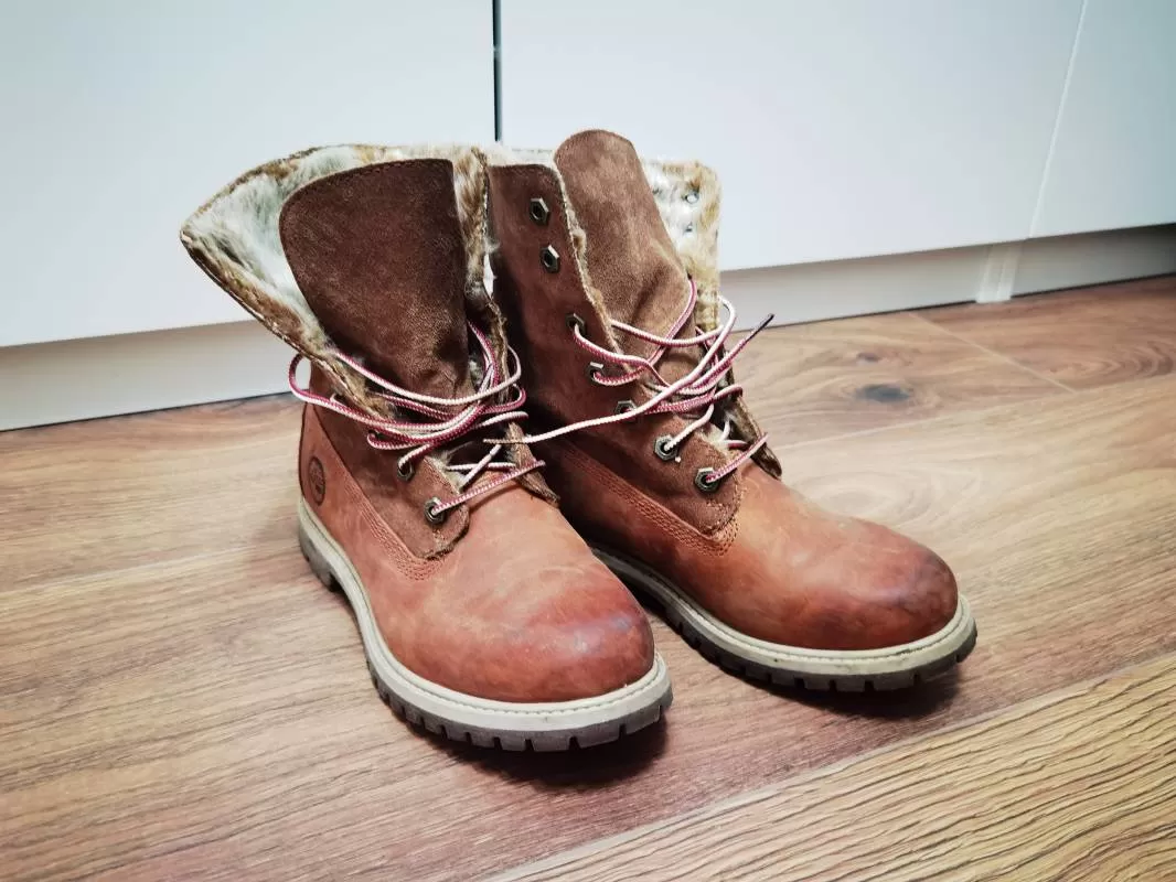 Ghete Timberland EU 38 | Maro, Piele naturală - Image 5