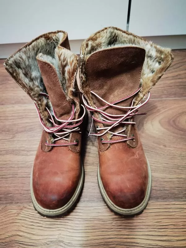Ghete Timberland EU 38 | Maro, Piele naturală - Image 2