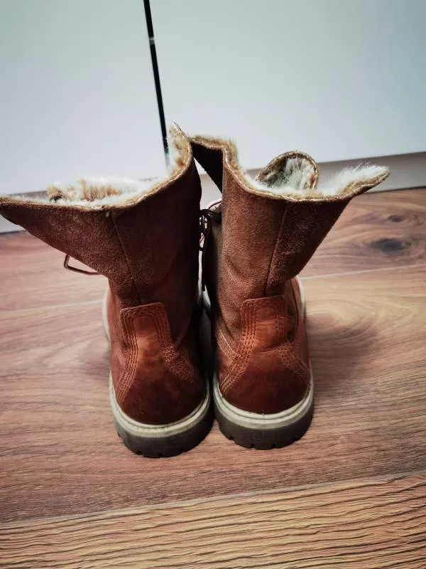 Ghete Timberland EU 38 | Maro, Piele naturală - Image 3