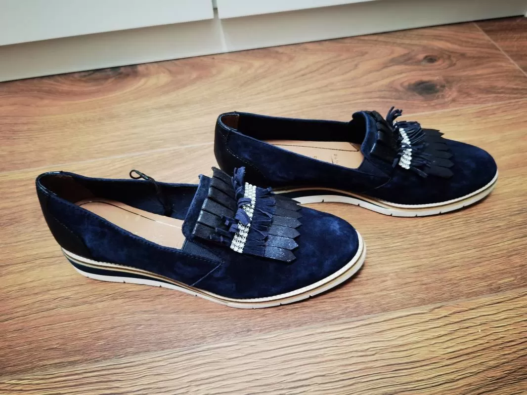Mocasini Tamaris EU 40 | Albastru, Piele naturală - Image 4