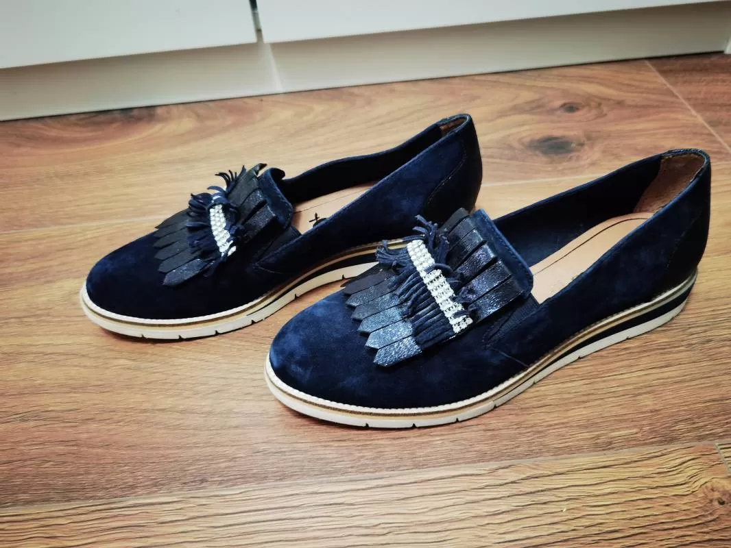 Mocasini Tamaris EU 40 | Albastru, Piele naturală - Image 5