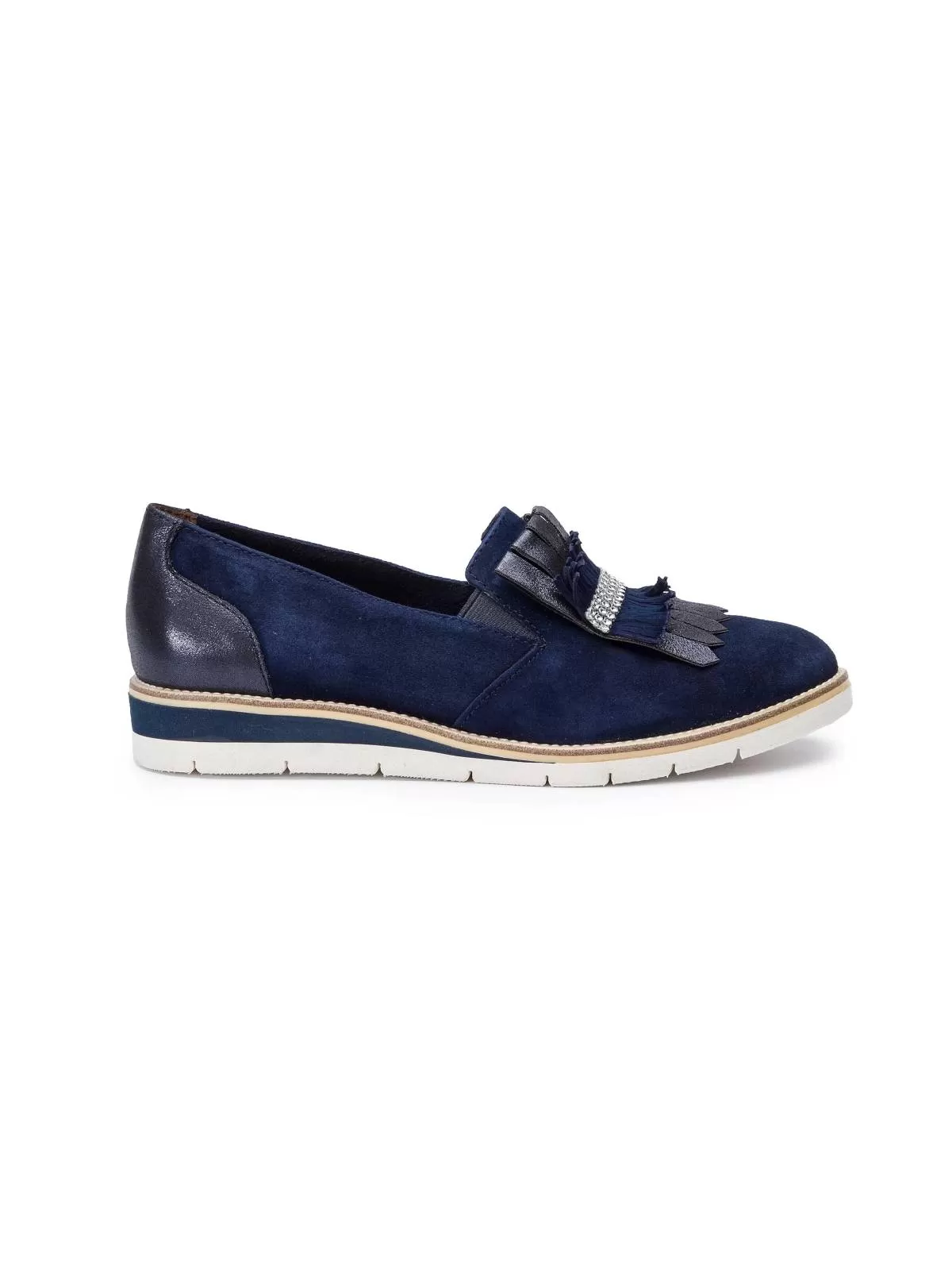 Mocasini Tamaris EU 40 | Albastru, Piele naturală