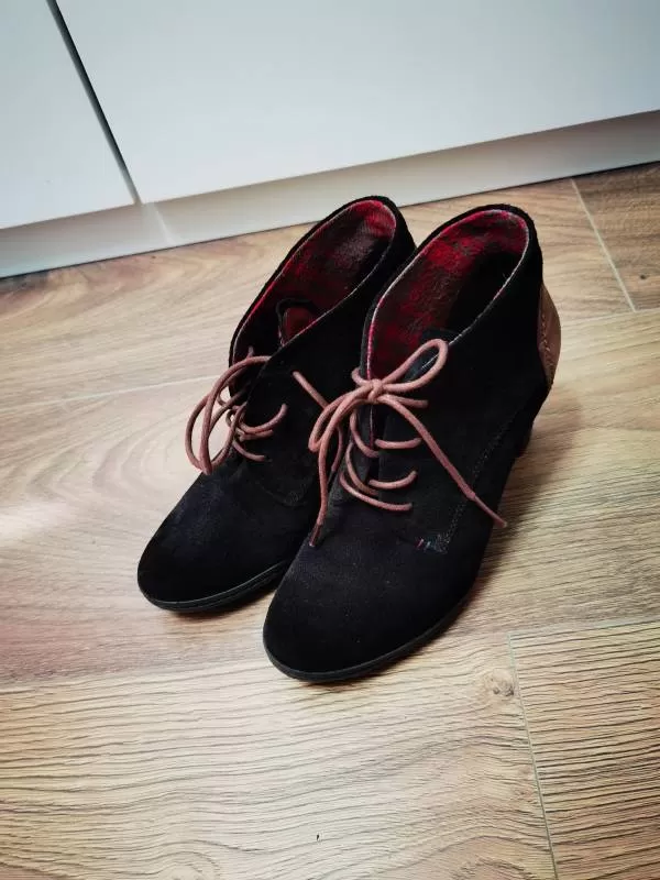 Ghete Tommy Hilfiger EU 40 | Maro, Piele naturală - Image 9