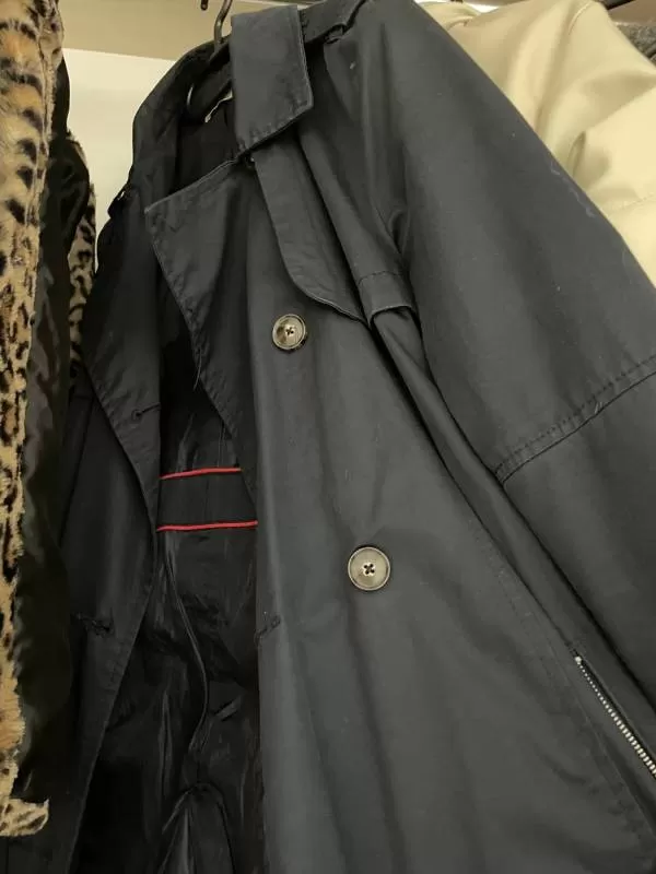 Trenci Bershka EU 36 | Albastru, Fără glugă, Monocrom - Image 5