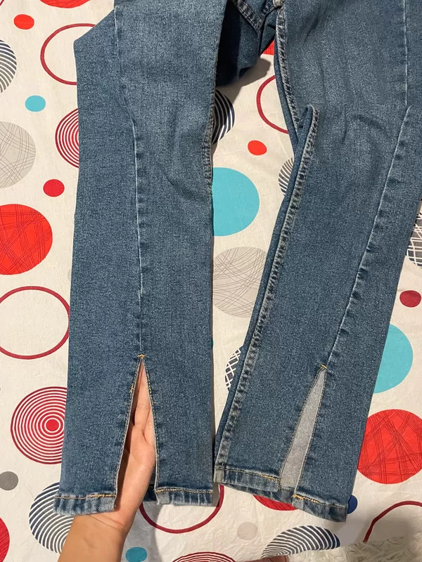 Blugi Bershka EU 34 | Albastru, Lungi, Denim - Image 5