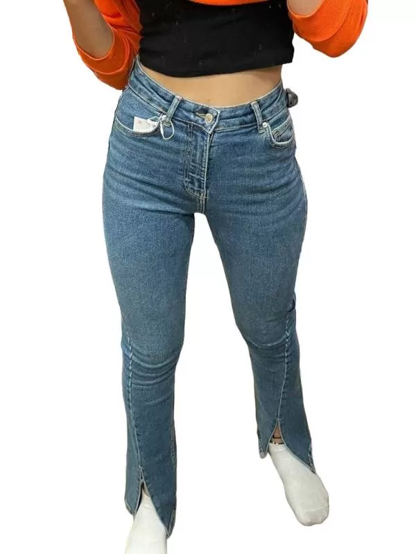 Blugi Bershka EU 34 | Albastru, Lungi, Denim