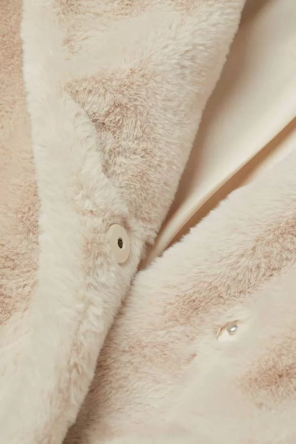 Geacă din blană H&M EU 38 | Bej, Fără glugă, Blană artificială - Image 2