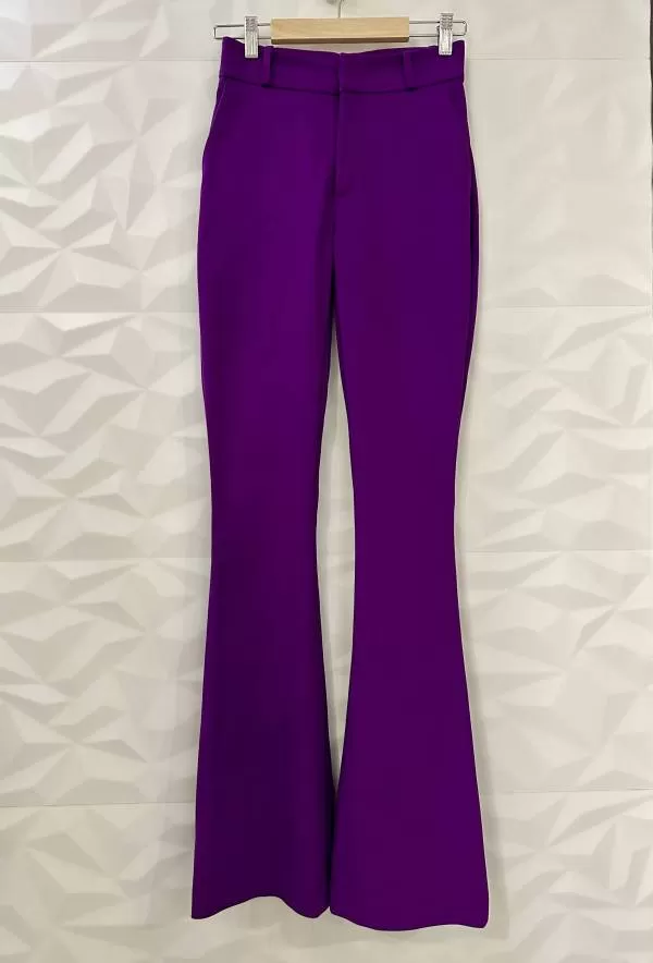 Pantaloni Flavio Castellani XS | Mov, Lungi, Poliester - Image 2