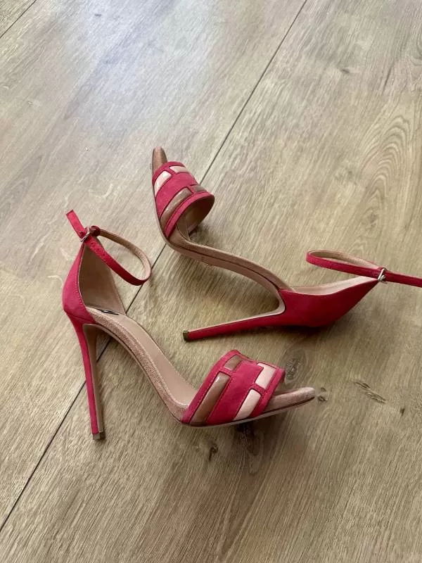 Sandale cu toc Elisabetta Franchi EU 36 | Fuchsia, Piele naturală - Image 3