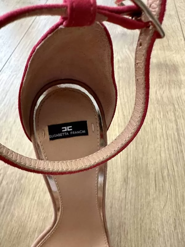 Sandale cu toc Elisabetta Franchi EU 36 | Fuchsia, Piele naturală - Image 4