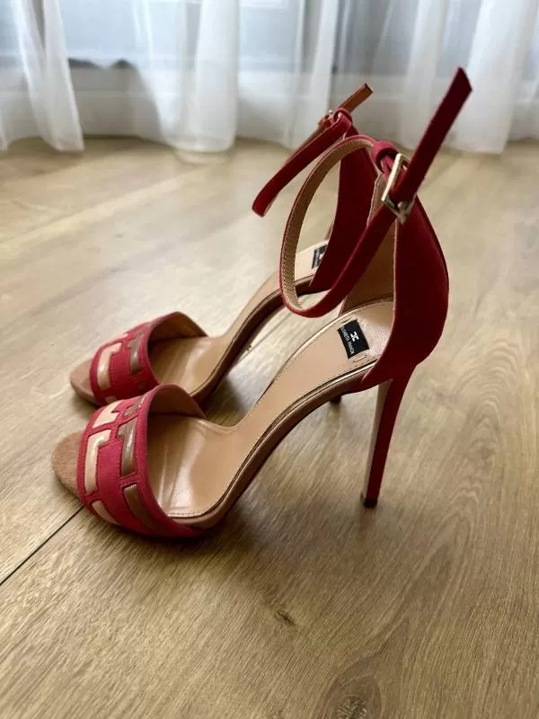 Sandale cu toc Elisabetta Franchi EU 36 | Fuchsia, Piele naturală - Image 5